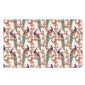Cherry Blossom Peacock Print Polyester Doormat