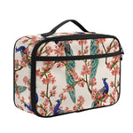 Cherry Blossom Peacock Print Portable Lunch Bag
