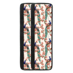 Cherry Blossom Peacock Print Refrigerator Handle Covers