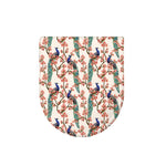 Cherry Blossom Peacock Print Toilet Lid Cover