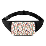Cherry Blossom Peacock Print Waist Bag