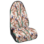 Cherry Blossom Peacock Print Waterproof Car Seat Cover