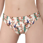 Cherry Blossom Peacock Print Women's Panties
