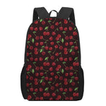 Cherry Fruit Pattern Print 17 Inch Backpack