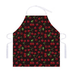 Cherry Fruit Pattern Print Adjustable Apron
