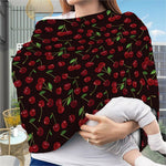 Cherry Fruit Pattern Print Baby Seat Cover