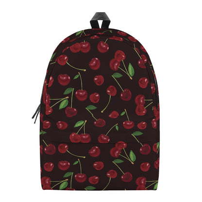 Cherry Fruit Pattern Print Backpack