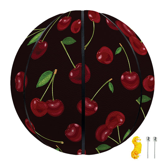 Cherry Fruit Pattern Print Basketball