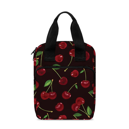 Cherry Fruit Pattern Print Bible Tote Bag
