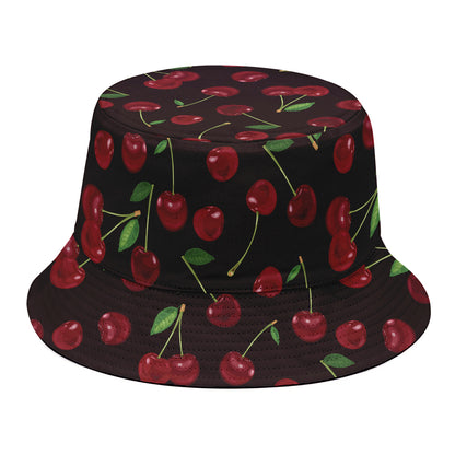 Cherry Fruit Pattern Print Bucket Hat