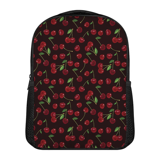 Cherry Fruit Pattern Print Casual Backpack