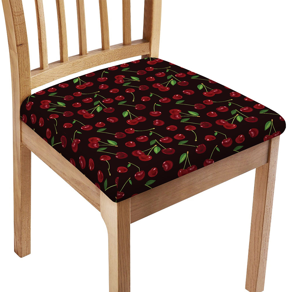 Cherry Fruit Pattern Print Chair Cushion Cover