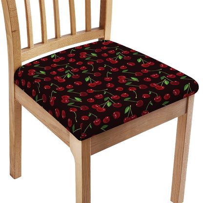 Cherry Fruit Pattern Print Chair Cushion Cover