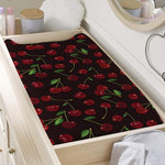 Cherry Fruit Pattern Print Changing Pad Cover