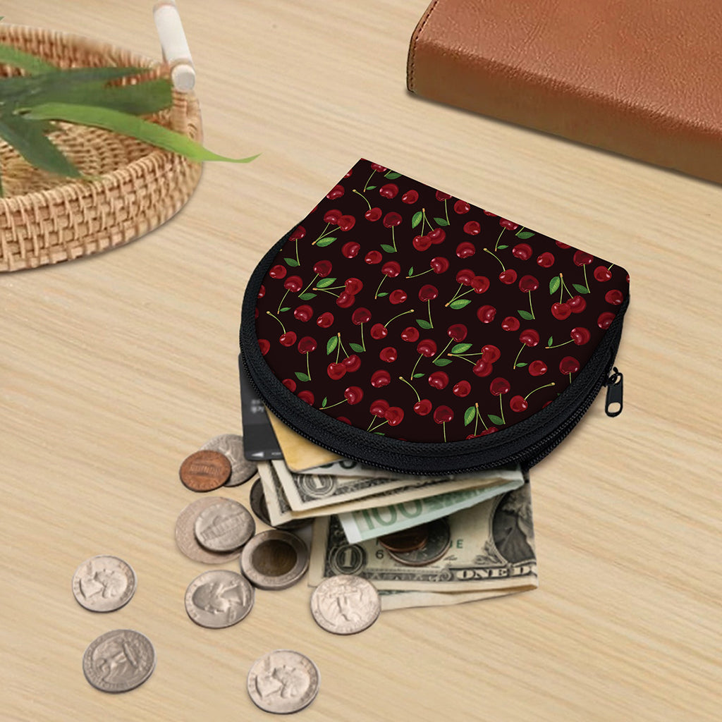 Cherry Fruit Pattern Print Coin Purse