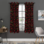 Cherry Fruit Pattern Print Curtain