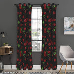 Cherry Fruit Pattern Print Curtain