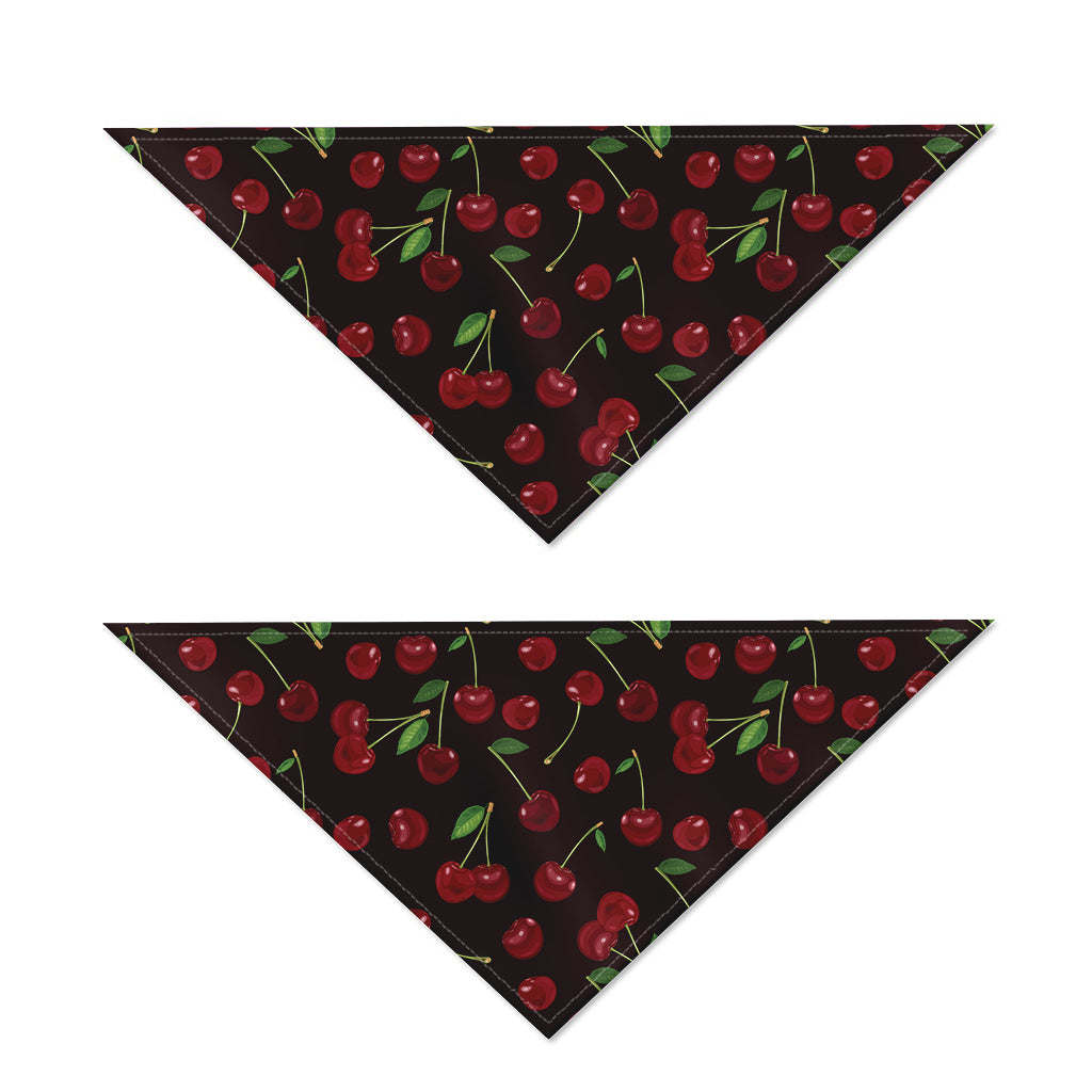 Cherry Fruit Pattern Print Dog Bandana