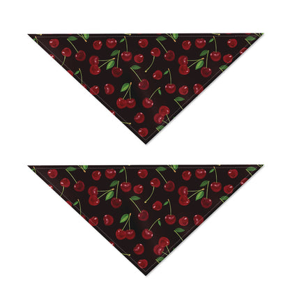 Cherry Fruit Pattern Print Dog Bandana