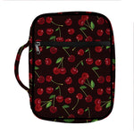 Cherry Fruit Pattern Print Front Pocket Bible Bag