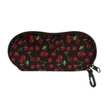Cherry Fruit Pattern Print Glasses Case