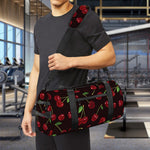 Cherry Fruit Pattern Print Gym Bag