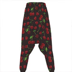 Cherry Fruit Pattern Print Hammer Pants