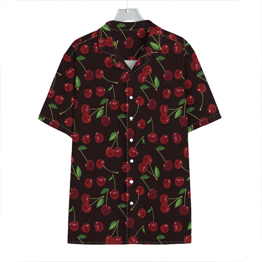 Cherry Fruit Pattern Print Hawaiian Shirt