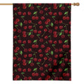 Cherry Fruit Pattern Print House Flag