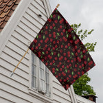 Cherry Fruit Pattern Print House Flag