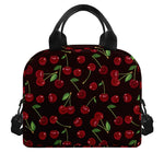 Cherry Fruit Pattern Print Insulated Lunch Bag
