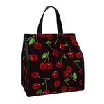 Cherry Fruit Pattern Print Insulated Lunch Tote