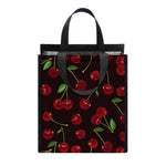 Cherry Fruit Pattern Print Insulated Lunch Tote