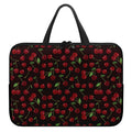 Cherry Fruit Pattern Print Laptop Sleeve With Handle