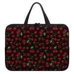 Cherry Fruit Pattern Print Laptop Sleeve With Handle