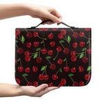 Cherry Fruit Pattern Print Leather Bible Cover