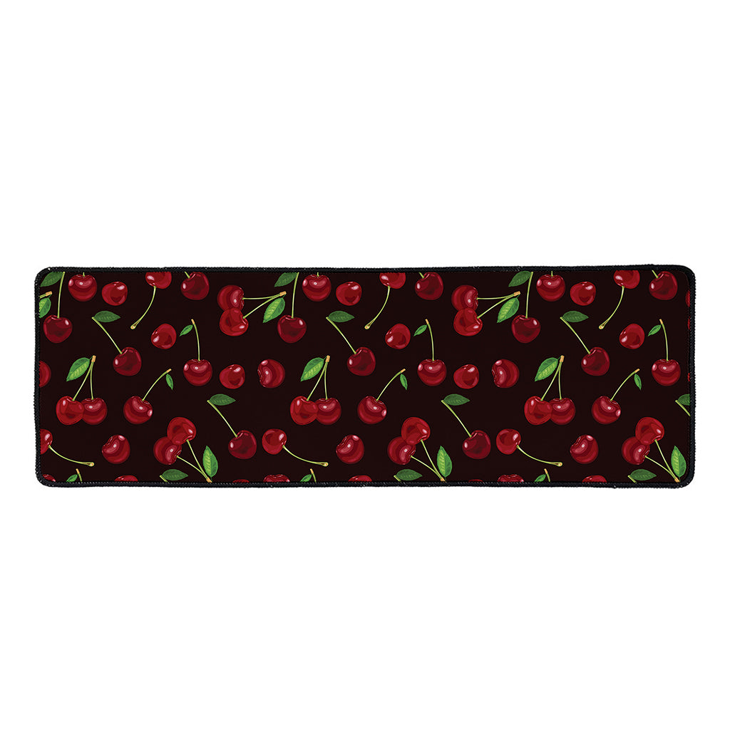 Cherry Fruit Pattern Print Long Kitchen Mat