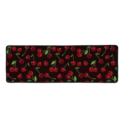Cherry Fruit Pattern Print Long Kitchen Mat