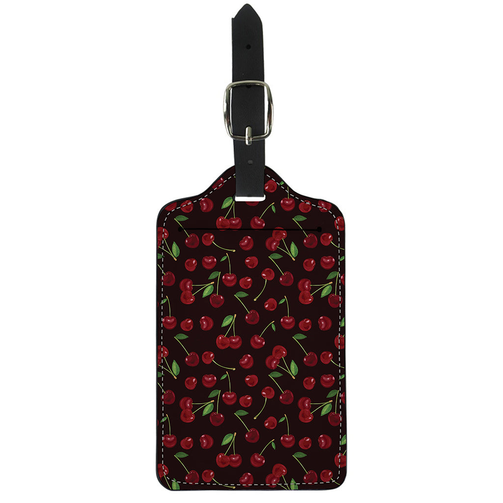 Cherry Fruit Pattern Print Luggage Tag