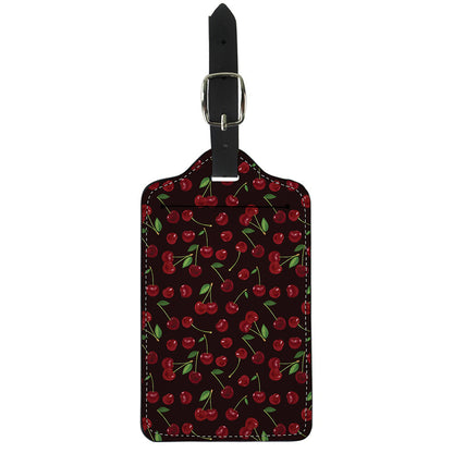 Cherry Fruit Pattern Print Luggage Tag