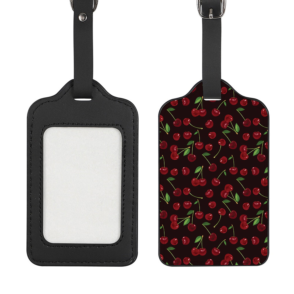 Cherry Fruit Pattern Print Luggage Tag