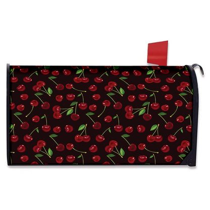 Cherry Fruit Pattern Print Mailbox Cover
