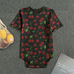 Cherry Fruit Pattern Print Men's Bodysuit
