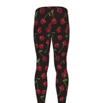 Cherry Fruit Pattern Print Men's leggings