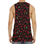 Cherry Fruit Pattern Print Men's Muscle Tank Top