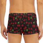 Cherry Fruit Pattern Print Men's Short Boxer Briefs