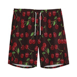 Cherry Fruit Pattern Print Men's Sports Shorts
