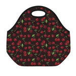 Cherry Fruit Pattern Print Neoprene Lunch Bag