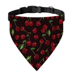 Cherry Fruit Pattern Print Over The Collar Dog Bandana