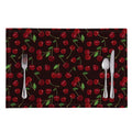 Cherry Fruit Pattern Print Placemat